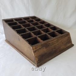 Sunset Soap Dyes Antique Store Counter Display Case Wood Advertising Cabinet VTG