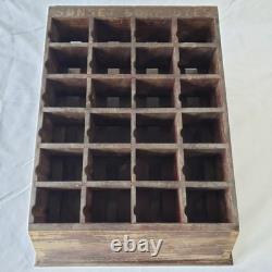 Sunset Soap Dyes Antique Store Counter Display Case Wood Advertising Cabinet VTG