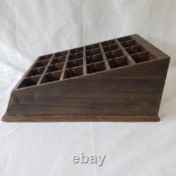 Sunset Soap Dyes Antique Store Counter Display Case Wood Advertising Cabinet VTG