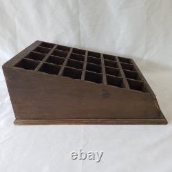 Sunset Soap Dyes Antique Store Counter Display Case Wood Advertising Cabinet VTG