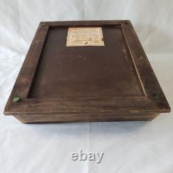 Sunset Soap Dyes Antique Store Counter Display Case Wood Advertising Cabinet VTG