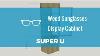 Super U Project Fashion Wood Sunglasses Display Cabinet Manufacturing