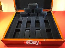 Swiss/ Swi 12 Slot Display Case Collectors Box