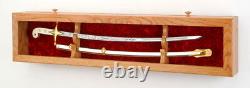 Sword Display Case Solid Oak Fits full size swords