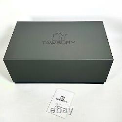 TAWBURY Mens Watch Box Display Case Wood Luxury Organizer 12 Slot PU Leather