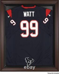 Texans Brown Framed Logo Jersey Display Case Fanatics Authentic