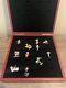 The Betty Boop Pin Collection Lot Of 11 With Wood Display Case Hat Or Lapel Pins