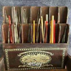 The Boye Needle Company Wood Display Case Countertop Store Approx. 50 Needles