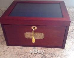 The Complete U. S. Presidents Coins Collection Wood Display Case Counter Top Case