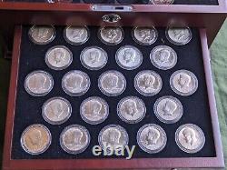 The JFK Golden Anniversary Collection 130 Half Dollars in Wood Display Case