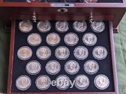 The JFK Golden Anniversary Collection 130 Half Dollars in Wood Display Case