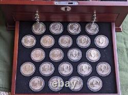 The JFK Golden Anniversary Collection 130 Half Dollars in Wood Display Case