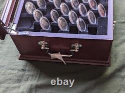 The JFK Golden Anniversary Collection 130 Half Dollars in Wood Display Case