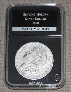 The Only New Orleans Mint Micro O Morgan Silver Dollars w Wood Display Case