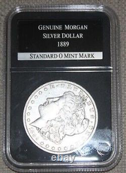 The Only New Orleans Mint Micro O Morgan Silver Dollars w Wood Display Case