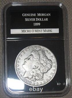 The Only New Orleans Mint Micro O Morgan Silver Dollars w Wood Display Case