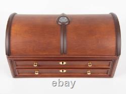 The State Quarters Wood Treasure Chest The Danbury Mint Woden Display Case 16x8