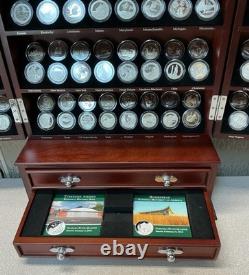 The Ultimate U. S. State Quarter Collection 112pc Set With Wood Display Case