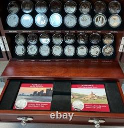 The Ultimate U. S. State Quarter Collection 112pc Set With Wood Display Case