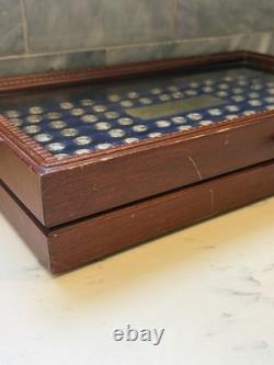 The White House Historical Association Mini Coin Collection Wood Display Case