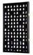 Thimble Display Case 100+ Miniature Black Wood Minifigures Wall Figure Cabinet