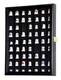 Thimble Display Case 59+ Miniature Black Wood Minifigures Wall Figure Cabinet