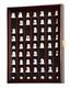 Thimble Display Case 59+ Miniature Cherry Wood Minifigures Wall Figure Cabinet
