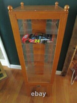 Thomas Kinkade Museum Series Wood Store Display Rotating Case /Cabinet 12x40
