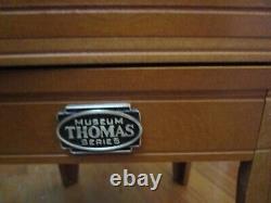 Thomas Kinkade Museum Series Wood Store Display Rotating Case /Cabinet 12x40