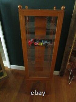 Thomas Kinkade Museum Series Wood Store Display Rotating Case /Cabinet 12x40