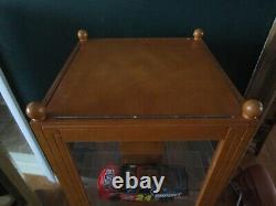 Thomas Kinkade Museum Series Wood Store Display Rotating Case /Cabinet 12x40