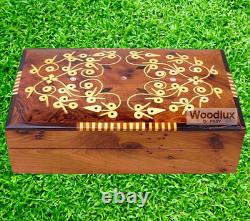 Thuya Wood Burl Jewellery Wooden Box WoodLUX Organizer, Keepsake, Engraved, GIFT