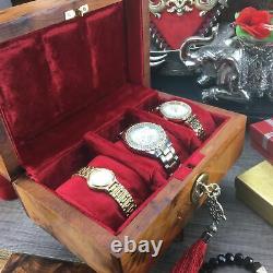 Thuya wooden Watch Box, Watch Case, Handmade Jewelry Storage Watch Box