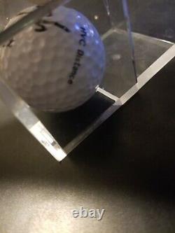 Tiger Woods Autographed Signed Titleist 3 Golf Ball with Display Case with COA