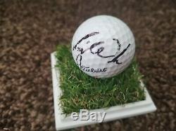 Tiger Woods Genuine Hand Signed Golf Ball in Display Case
