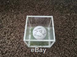 Tiger Woods Genuine Hand Signed Golf Ball in Display Case
