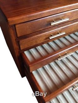 Toyooka Craft Wooden Fountain Pen Display Case 100 Slot Stationery Box F/S New