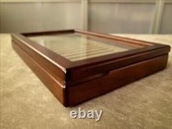 Toyooka Craft Wooden Pen Tray Display Case Made in Japan New