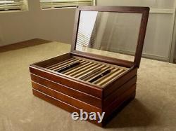 Toyooka Craft Wooden Pen Tray Display Case Made in Japan New Free shipping Gift