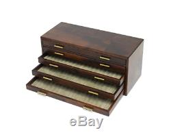 Toyooka Wood Stationery Fountain Pen Box Case Display 100 Slot Collection Japan
