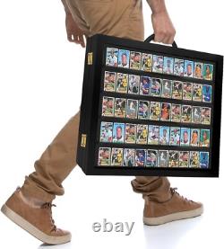 Trading Card Display Case 100 Ungraded USA Tabletop Sport Wood Show Stand Frame