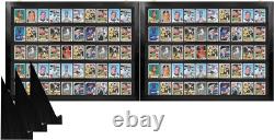 Trading Card Display Case 100 Ungraded USA Tabletop Sport Wood Show Stand Frame