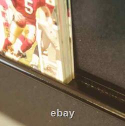 Trading Card Display Case 36 Ungraded TCG Sport Top Loader Wood Oak Wall Cabinet