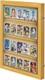 Trading Card Display Case Usa 20 Ungraded Sport Top Loader Tcg Wood Oak Cabinet