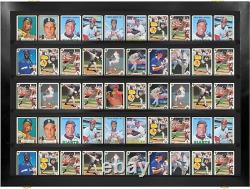 Trading Card Display Case USA 50 Ungraded Sport Top Loader Wood Baseball Frame