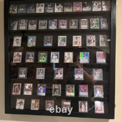Trading Card Display Case USA 70 Ungraded Sport Top Loader Wood Baseball Frame