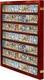 Trading Card Display Case Usa 77 Pcs Pokemon Sport Top Loader Cherry Wood Frame