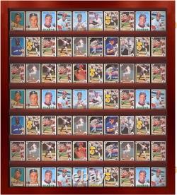 Trading Card Display Case USA 77 Pcs Pokemon Sport Top Loader Cherry Wood Frame