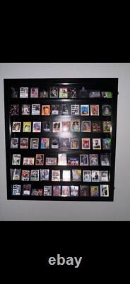 Trading Card Display Case USA 77 Pcs Pokemon Sport Top Loader Cherry Wood Frame