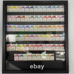 Trading Card Display Case USA 77 Pcs Pokemon Sport Top Loader Cherry Wood Frame
